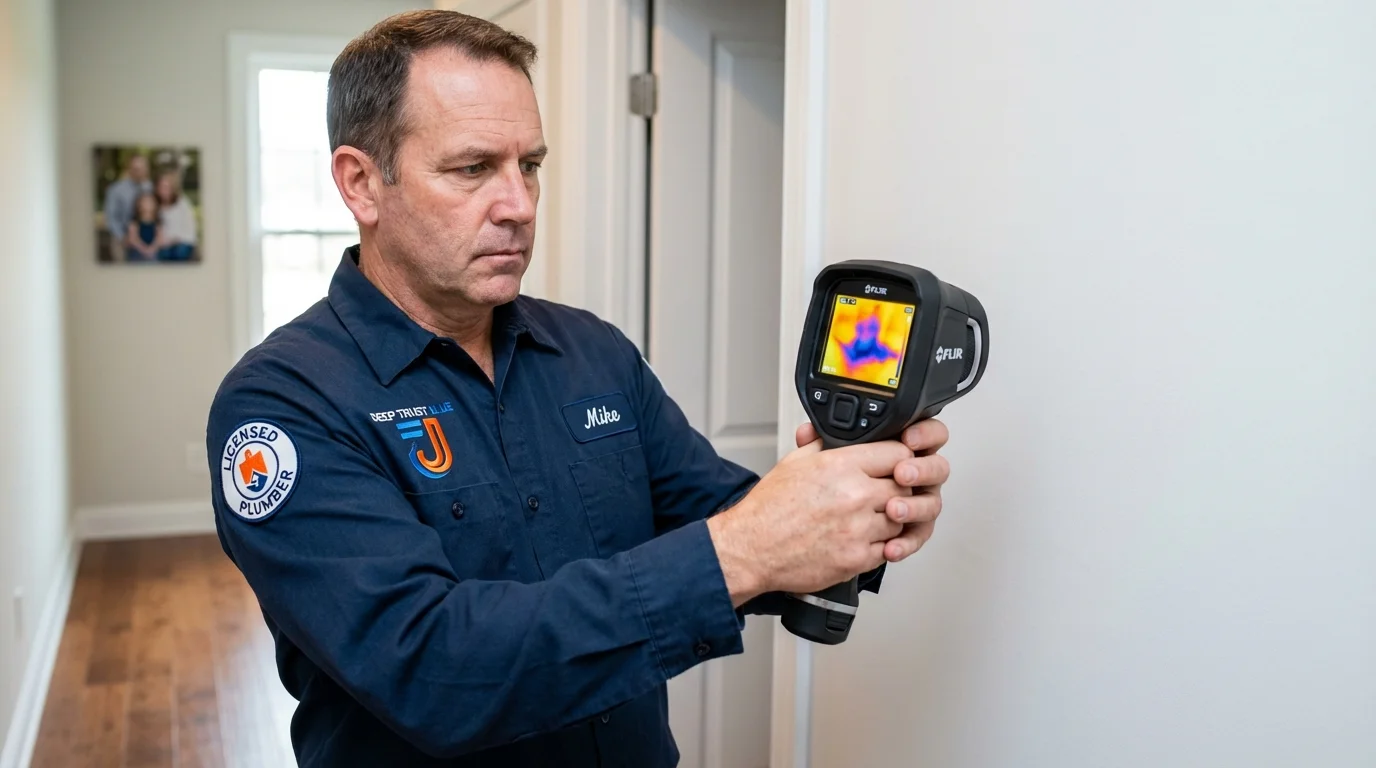 Thermal imaging leak detection by Johns Plumbing LLC in New Augusta